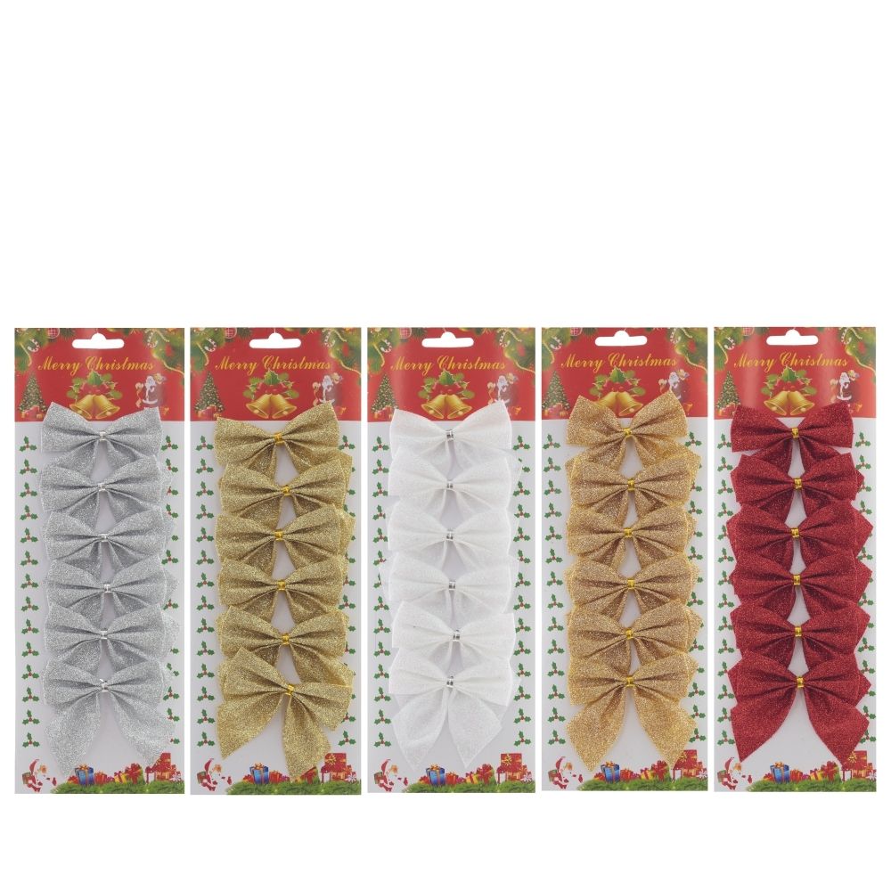 GAEM Набор из 6шт Изделие декоративное "Бант", L12 W2 H29 см, 5в.