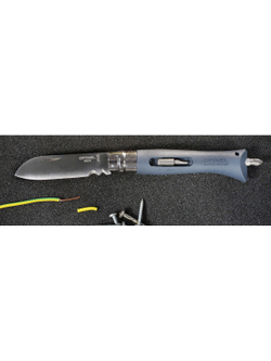 Нож Opinel №09 DIY, нержавеющая сталь, сменные биты, серый, 001792