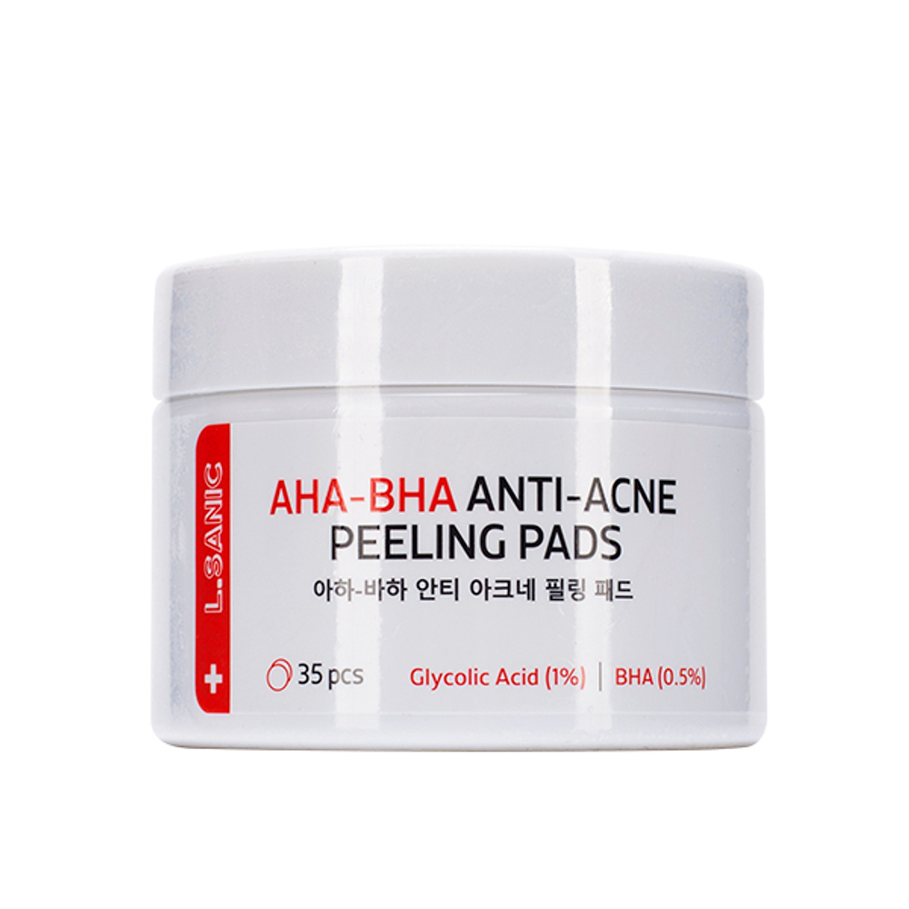 Lsanic Pads Aha-Bha Anti-Acne Peeling Pads диски отшелушивающие с AНА и BНА кислотами против несовершенств кожи