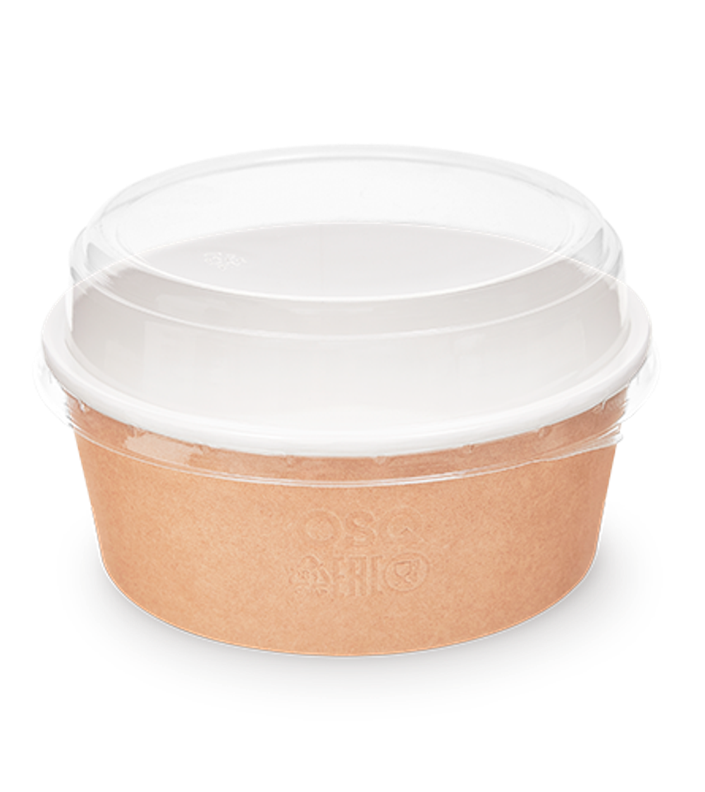 OSQ Упаковка Round Bowl крафт 750 БЕЗ КРЫШКИ (1/45/270)