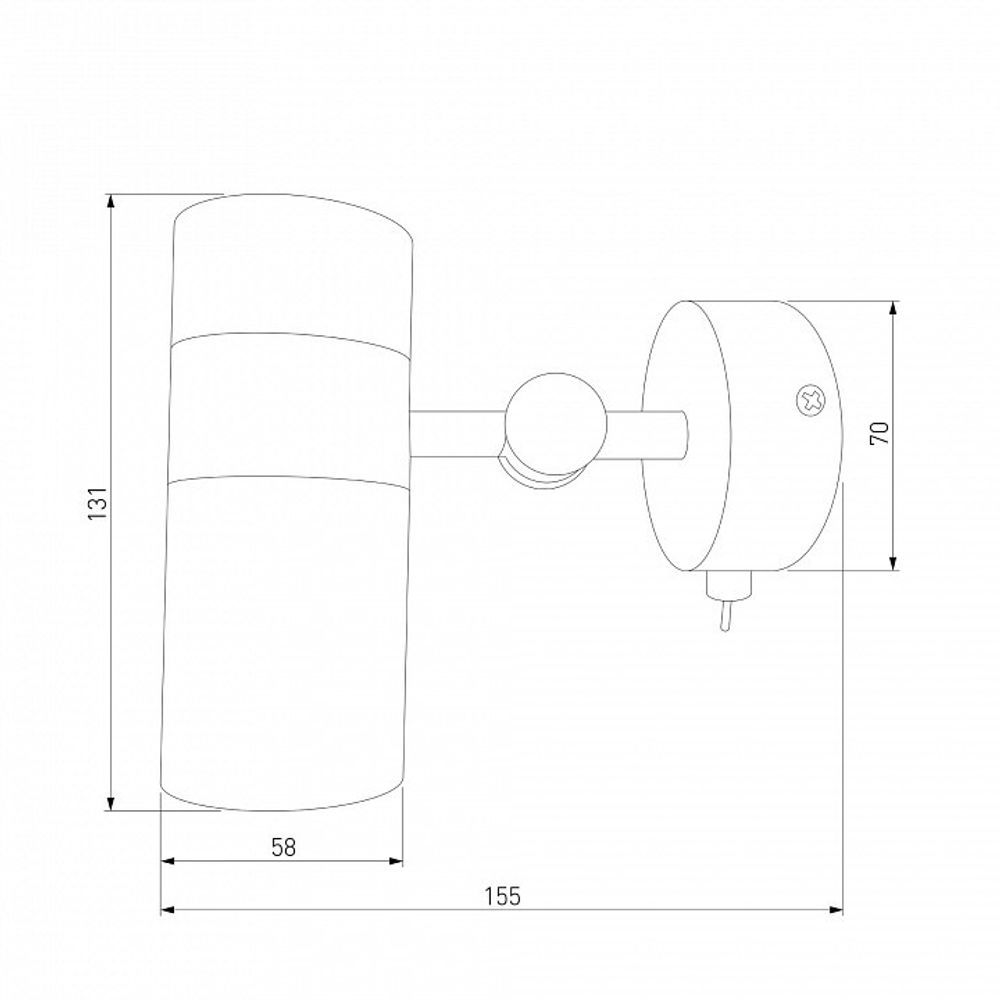 Бра Eurosvet Viero 20096/1 черный/золото