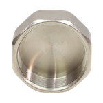 Заглушка латунь никель Ду 20 (3/4") ВР VALFEX VF.590.N.034