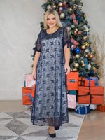 Платье 1298 темно-синий Novita (Акция)