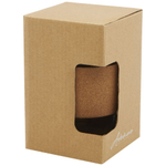 Lidan Кружка из боросиликатного стекла объемом 360 мл с пробковым держателем и силиконовой крышкой