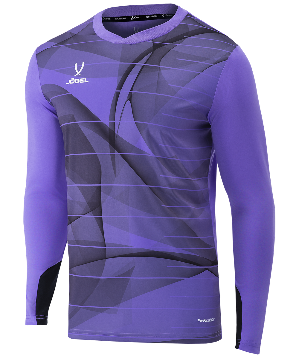 Свитер вратарский DIVISION PerFormDRY GK Pattern LS, сиреневый/темно-серый/белый