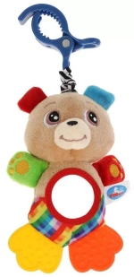 341387/Текстильная игрушка подвеска мишка с вибрацией на блистере Умка/RTH-BEAR/1