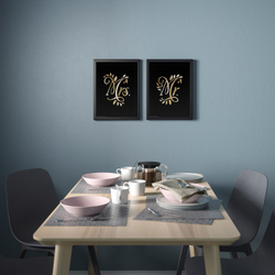 IKEA BILD  (ИКЕА БИЛД)  -  Плакат, Мистер и миссис, 30x40 см