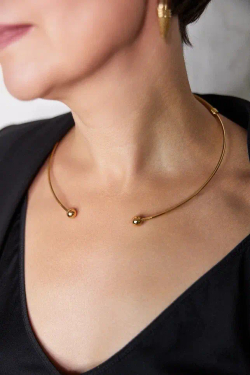 HMG 1324 G steel/Coral Чокер арт.1392