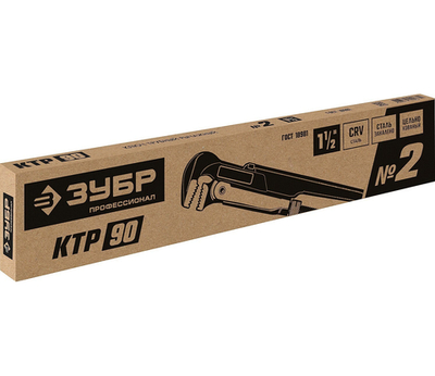 ЗУБР КТР-90, №2, 1.5″, 440 мм, трубный ключ, Профессионал (27335-2)