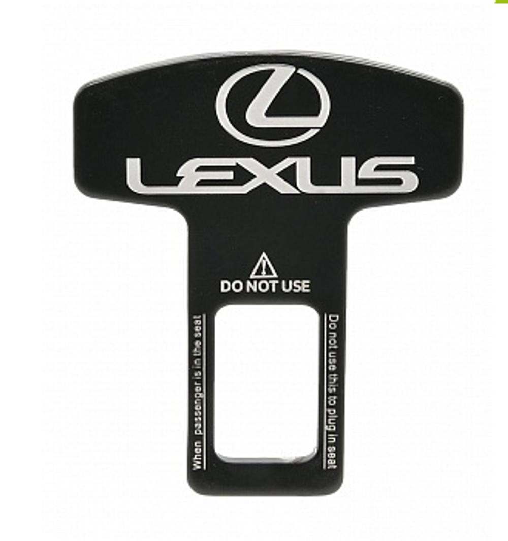 Заглушка ремня Mashinokom LUX - "Лексус" ZML 0201 металл с лазерной гравировкой