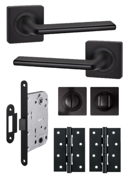 Ручка дверная межкомнатная с замком и петлями TREND