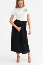 Легкая струящаяся юбка с запахом Тамбовчанка