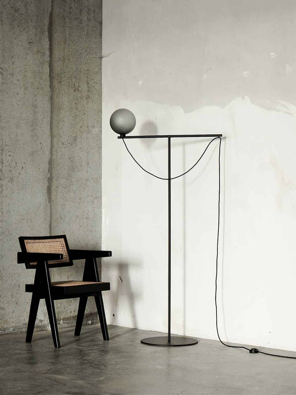 Floor design lamp Globe by Handvark