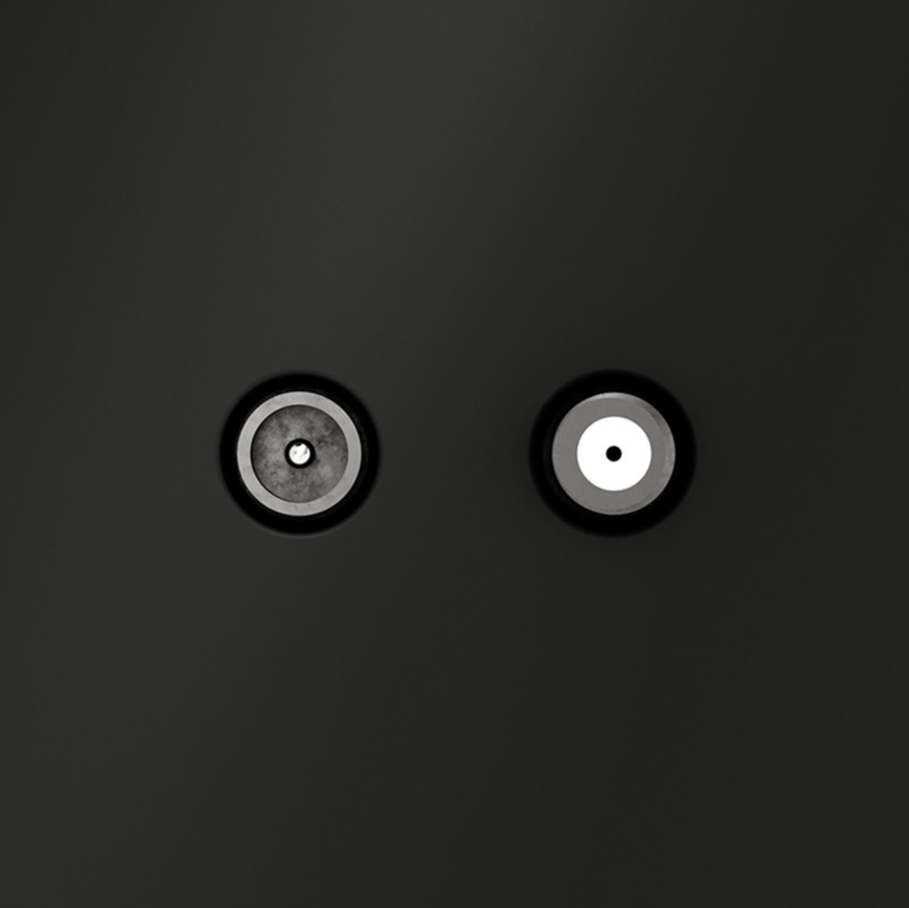 Розетка телевизионная встраиваемая VOLTUM S70 оконечная TV+SAT, (черный матовый)