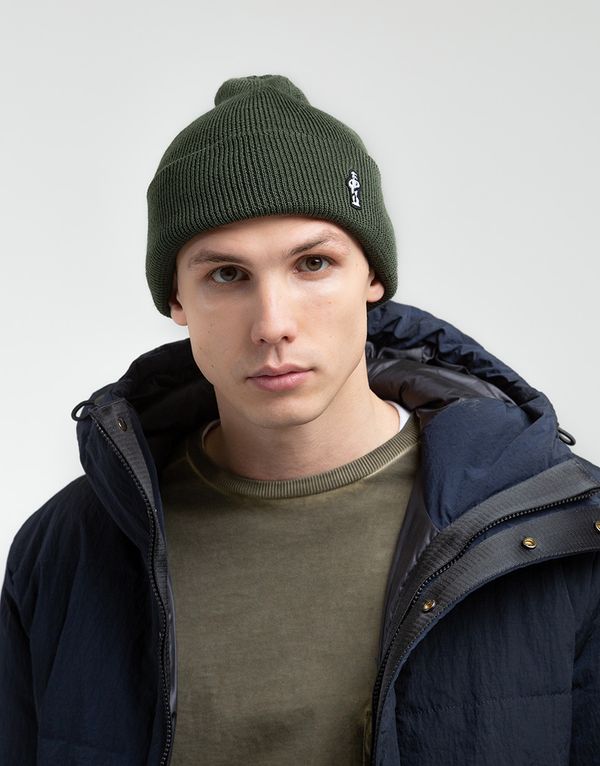 Шапка We Don’t Care Embroidered LogoBeanie Khaki - фото 2