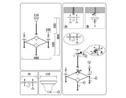 Ambrella Подвесная люстра Modern TR9597