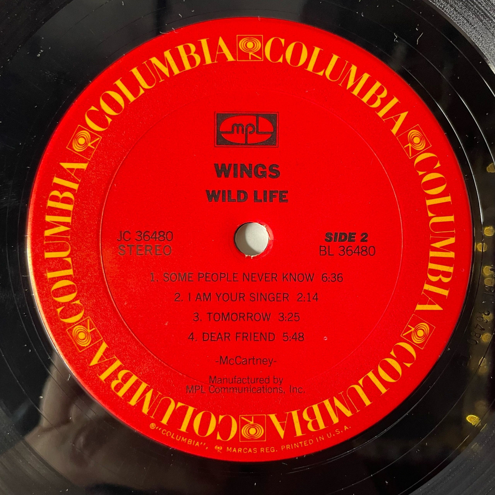 Винтажная виниловая пластинка LP Paul McCartney Wings Wild Life (США 1980)
