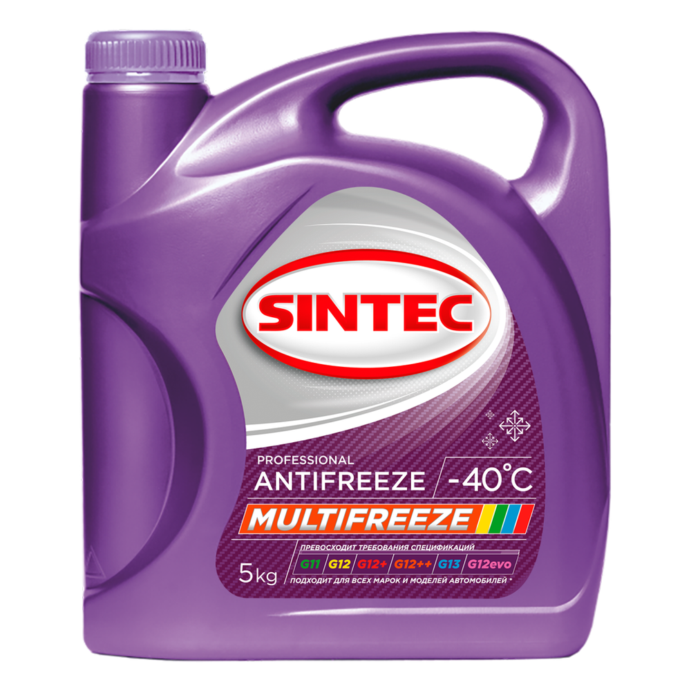 ОЖ Антифриз готовый Sintec Antifreze Multi Freeze G11/G12/G12+/G12++/G13/G12evo (5кг)