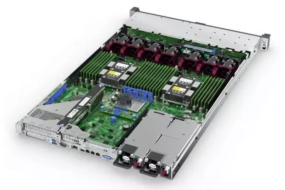 Сервер HPE DL360 Gen10 P56955-B21 (1xXeon4208(8C-2.1G)/ 1x32GB 2R/ 8 SFF BC/ MR416i-a/ 4x1GbE/ 1x800Wp/3yw)