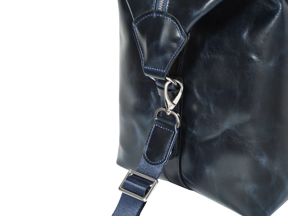 Дорожная сумка из натуральной кожи "Atlas Dark Blue"