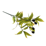 LADECOR Ветка оливы искусственная, 43 см, пластик, ткань, проволока, 3 вида