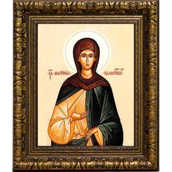 Светлана (Фотина, Фотиния) Палестинская Святая преподобная. Икона на холсте.