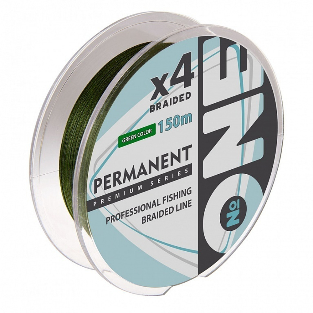Шнур плетеный I am №ONE Permanent X4 Green 150м