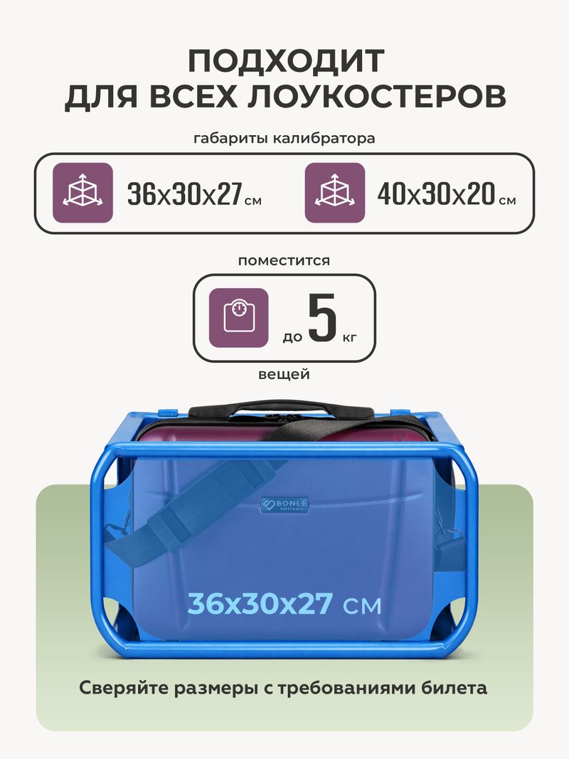 Чемодан S с кейсом в комплекте Винный