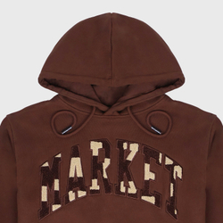 Худи Market Chess Club Applique Brown
