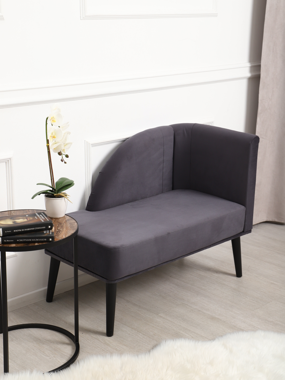 Кушетка Berger графит/венге