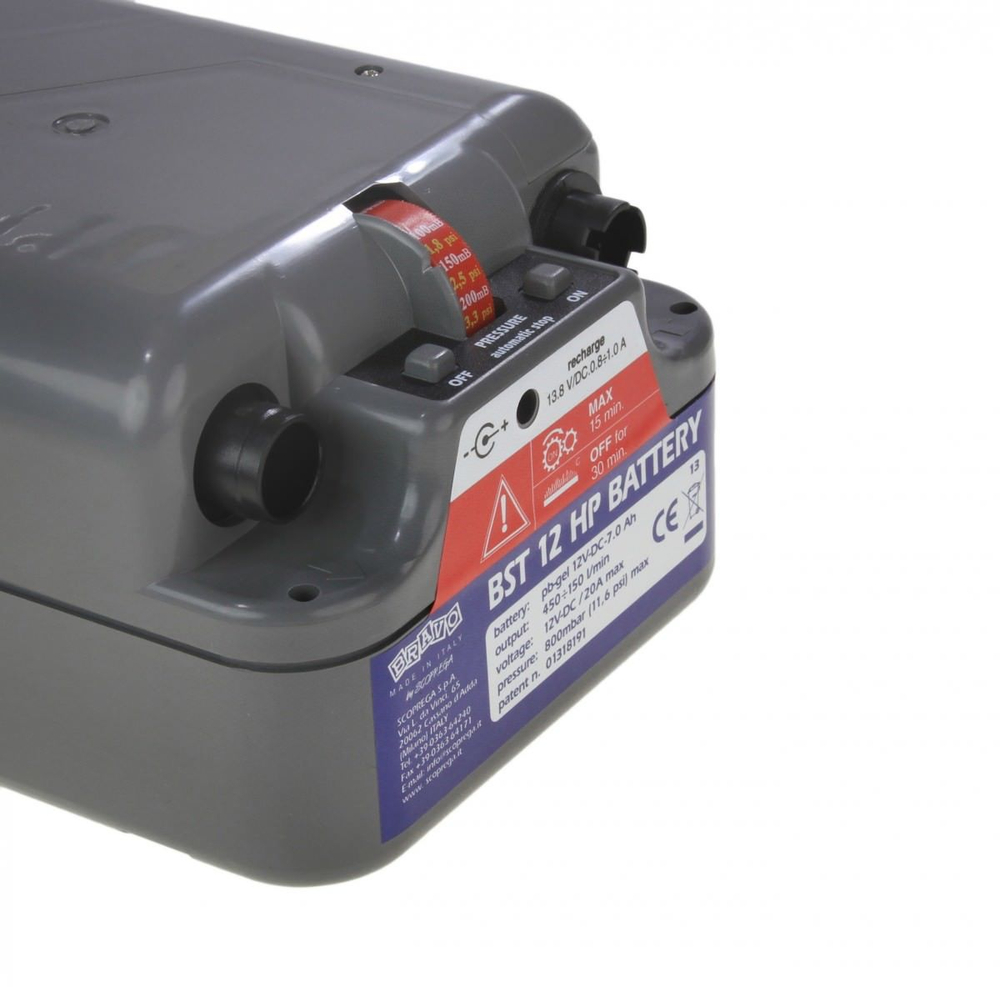 Электрический насос для лодки BRAVO BST 12 HP с аккумулятором