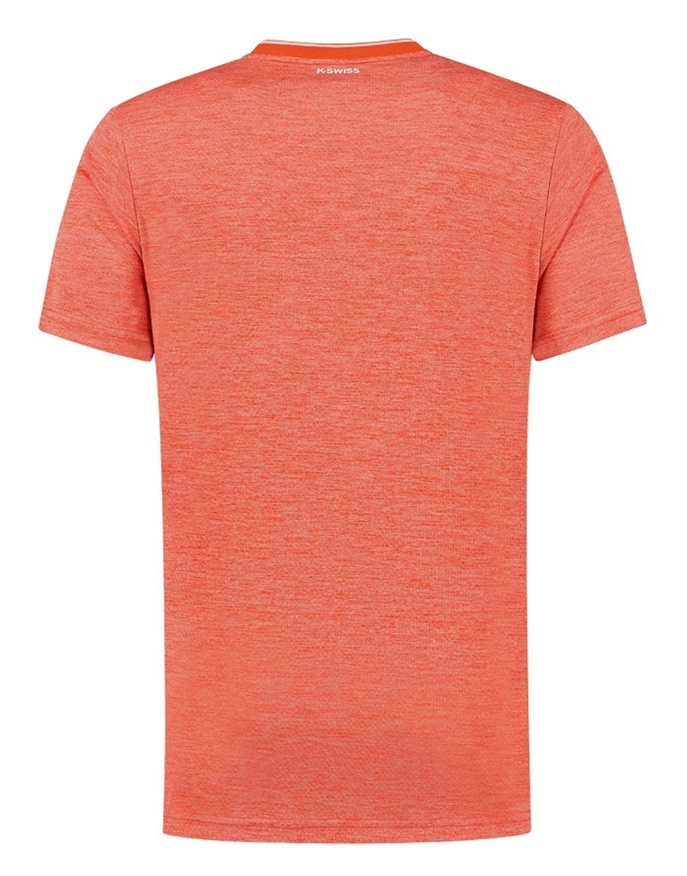 Мужская теннисная футболка K-Swiss Tac Hypercourt Double Crew - spicy orange melange