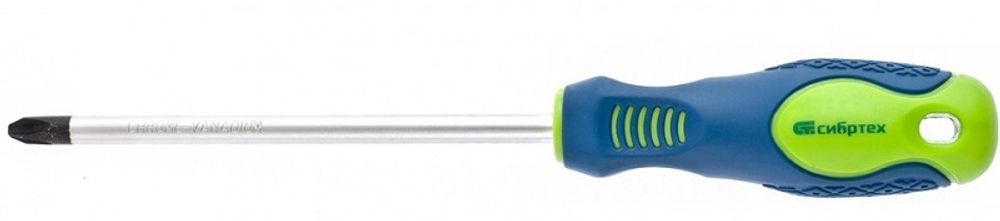 11851 Отвертка, PH3 х 150 мм, CrV, 2-х компонентная рукоятка Сибртех