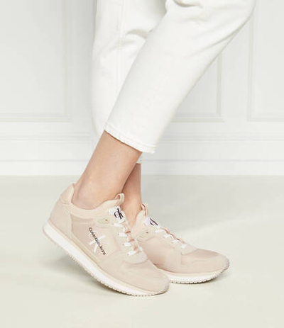 Кроссовки RUNNER SOCK LACEUP CALVIN KLEIN JEANS - бежевый(YW0YW00840)