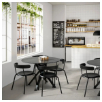 Стол - IKEA MARIEDAMM/МАРИЕДАММ  ИКЕА, 105см, черный, имитация мрамора