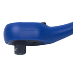 МАСТАК (010-21615H) Трещотка 1/4", 125 мм, 72 зубца, флажковая с кнопкой