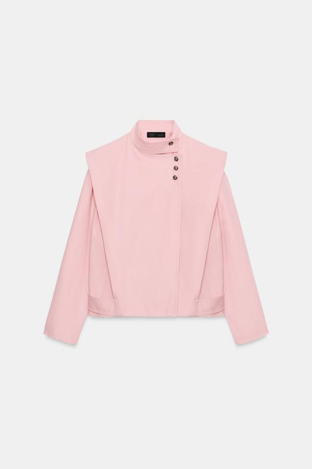 ZARA ДВУБОРТНАЯ КУРТКА С ПУГОВИЦАМИ — ZW COLLECTION, РОЗОВЫЙ