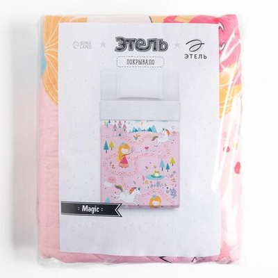 Покрывало 1,5 сп. "Magic", микрофибра. 4527202. (Этель)