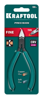 KRAFTOOL Precision, чистый рез 108 мм, прецизионные бокорезы (220017-6-10)