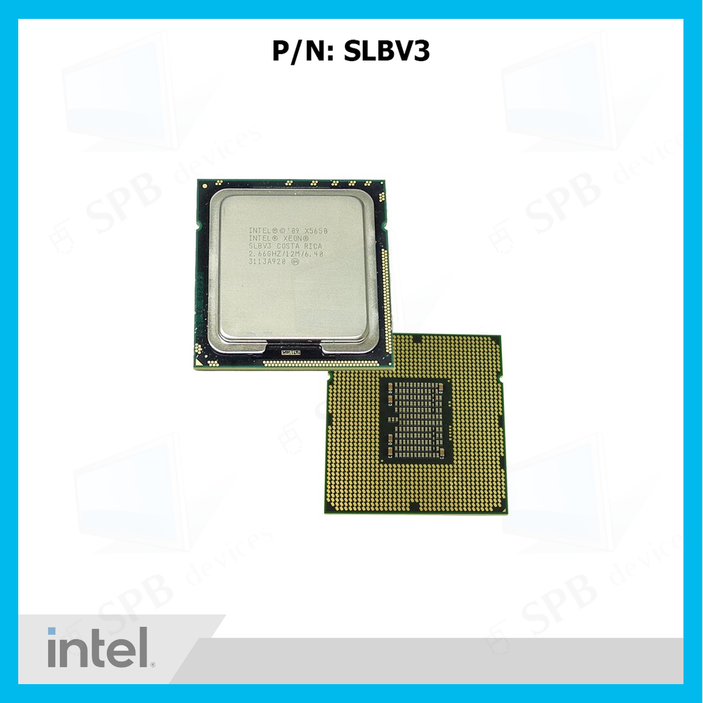 Процессор Intel Xeon X5650 Gulftown (2667MHz, LGA1366, L3 12288Kb), SLBV3, tray