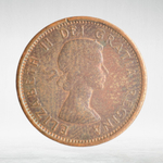 Canada, 1 Cent, 1962 – Elizabeth II (First Portrait), VF