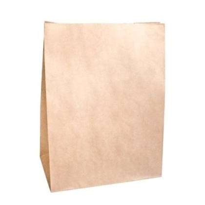 Пакет с пр.дн., б/п, 260*150*340, Крафт, 70 г, (1/450)