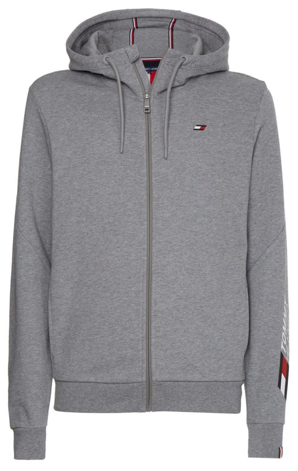 Мужская теннисная кофта Tommy Hilfiger Essentials FZ Hoody - серый