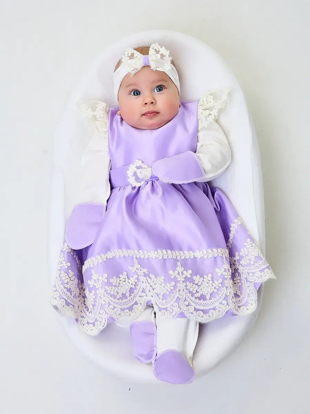 платье для новорожденной на выписку