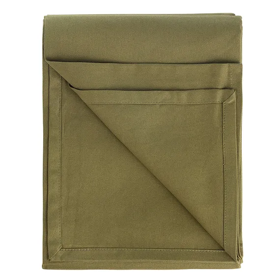 Скатерть из хлопка оливкового цвета из коллекции essential, 170х170 см