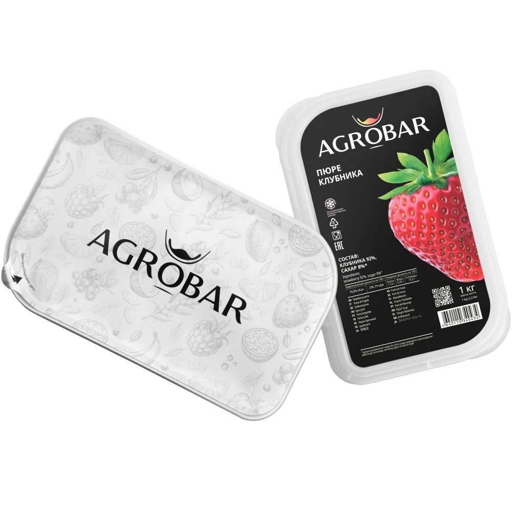 Фруктовое пюре Клубника, Agrobar, Россия