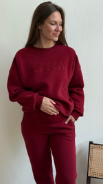 Брюки премиум утепленные для беременных, Винный