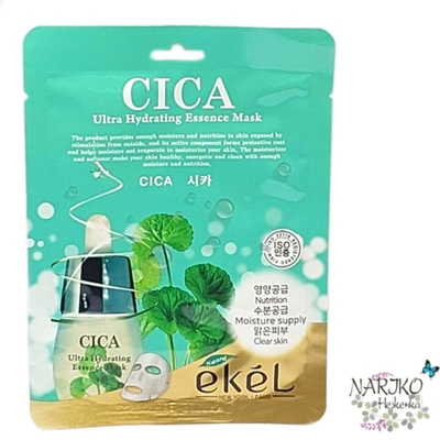 Маска для лица тканевая Центелла EKEL CICA Ultra Hydrating Essence Mask, 25 мл.