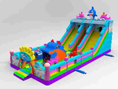 Коммерческий надувной батут «На морском дне 3», 15*7*7 м