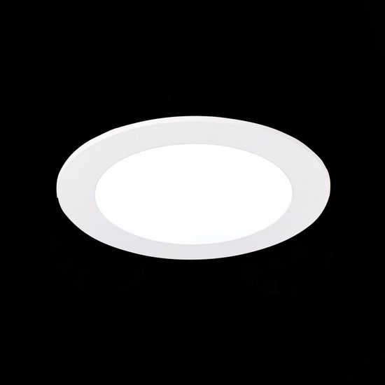 ST212.508.10 Св-к встр. Белый LED 1*10W 3000K/4000K/6000K 850Lm Ra80 110° IP20 D120xH30 220-240V Встраиваемые светильники
